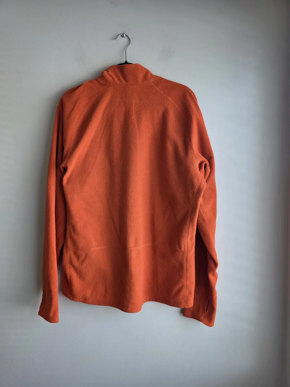 The North Face Men's Orange Full-Zip Fleece Jacket Size L